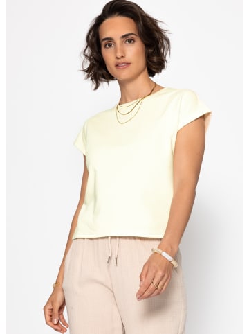 SASSYCLASSY Kurzarm Sweatshirt mit Rückendetail in Gelb