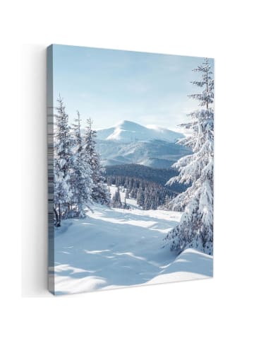 MuchoWow Leinwand bilder Schneelandschaft (BxH)