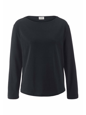 Hessnatur Hessnatur Heavy Jersey Longsleeve Relaxed aus reiner Bio-Baumwolle in schwarz