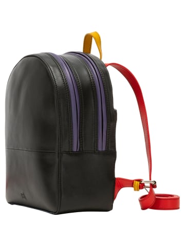 DuDu City Rucksack Leder 26,5 cm schwarz