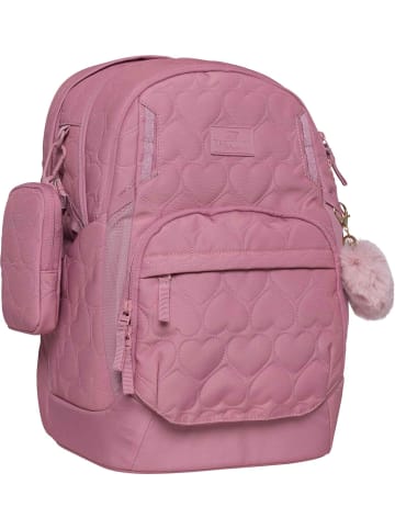 BECKMANN Beckmann Schulrucksack Sport Air Padded Heart Rose