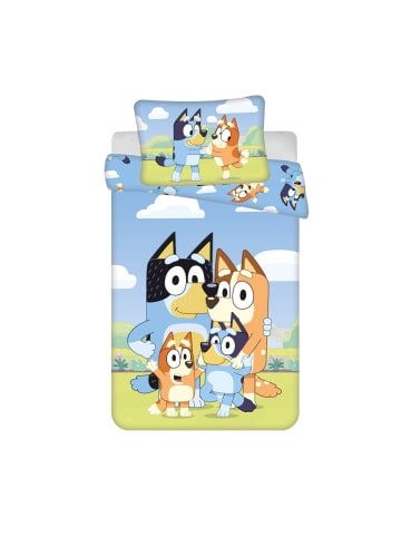 Bluey Happy Family Kinderbettwäsche Kindergarten