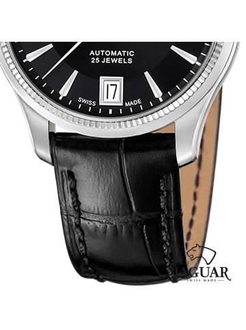 Jaguar Analog-Armbanduhr Jaguar Heritage schwarz mittel (ca. 34mm)
