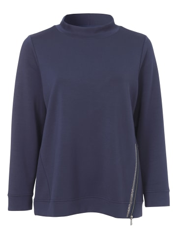 VIA APPIA DUE  Sweatshirt Sportives Sweatshirt mit Schmucksteinen in indigo