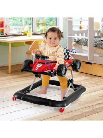 COSTWAY 4 in 1 Lauflernhilfe in Rot