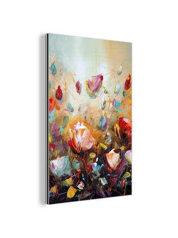 OnlyWow Metallbild Blumenmeer