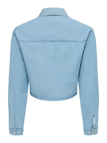 mama licious Jeanshemd in Light Blue Denim
