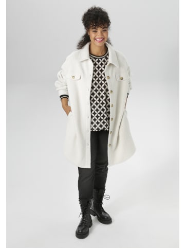 Aniston PLUS Fellimitatjacke in beige
