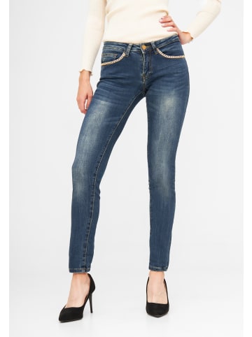 TOOCHE Jeans "Jeans Kette" in blau
