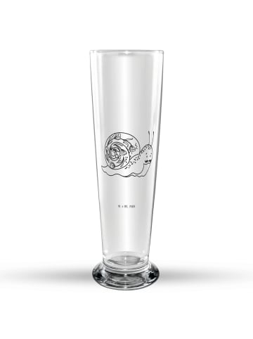 Mr. & Mrs. Panda Trinkglas Schnecke Sir ohne Spruch in Transparent