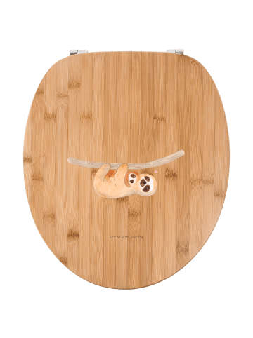 Mr. & Mrs. Panda Klo-Deckel Faultier Kind ohne Spruch in Braun