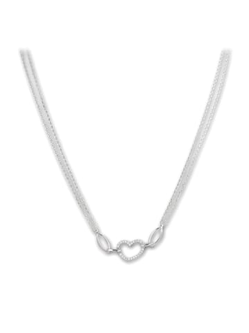 SilberDream 925 Sterling Silber Damen SilberDream Halsketten Herz  ca. 45cm