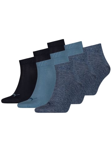 Puma Socken PUMA UNISEX QUARTER PLAIN 3P in 460 denim blue