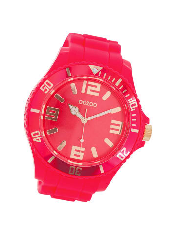 Oozoo Analog-Armbanduhr Oozoo Timepieces pink extra groß (ca. 48mm)