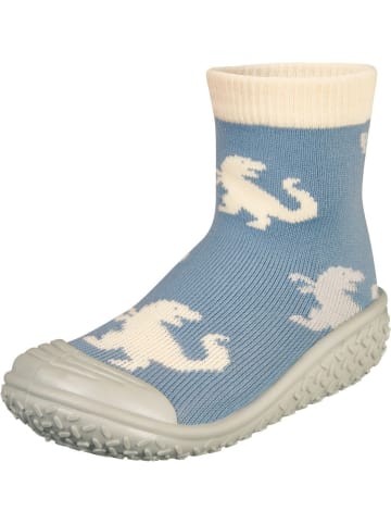 Playshoes "Aqua-Socke Dino allover" in Blau