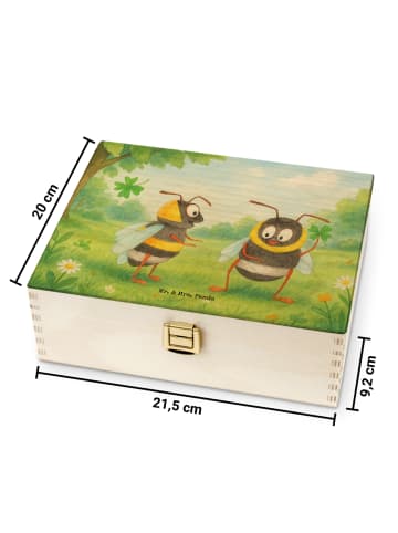 Mr. & Mrs. Panda Tee Aufbewahrungsbox Bienen Paar Design ohne Sp... in Weiß
