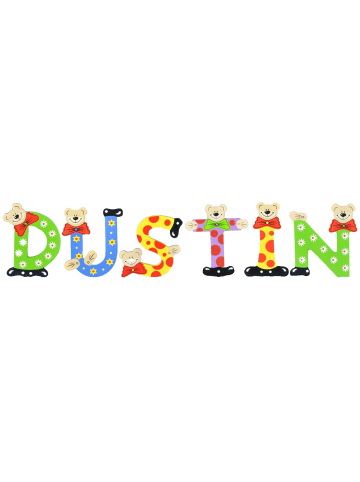 Playshoes Deko-Buchstaben "DUSTIN" in bunt