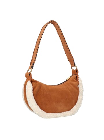 Guess Amita Schultertasche Leder 24 cm in cognac