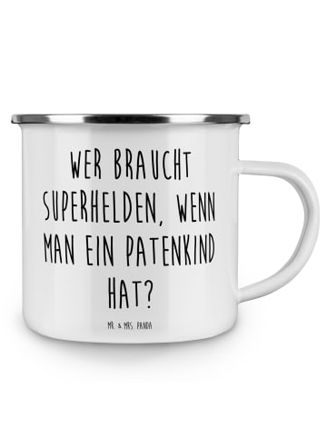 Mr. & Mrs. Panda Kaffeebecher Spruch Patenkind Wunder mit Spruch in Weiß