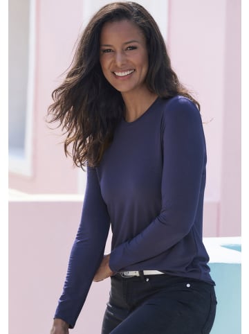LASCANA Langarmshirt in navy