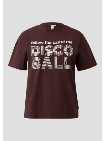 QS T-Shirt in 49D1_bordeaux