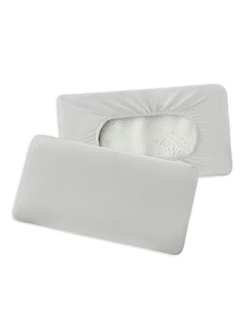 Traumschlaf Bettwäsche Premium Interlock Universal Bezug für Nackenstützkissen in silber
