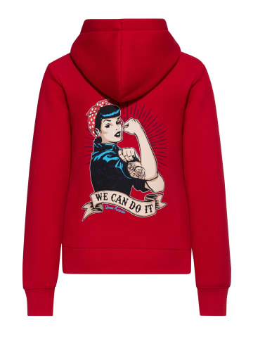 Queen Kerosin Queen Kerosin Hoodie We Can Do it in rot