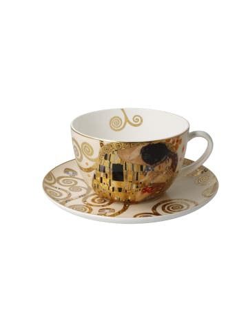 Goebel Milchkaffeetasse " Gustav Klimt Der Kuss " in Bunt