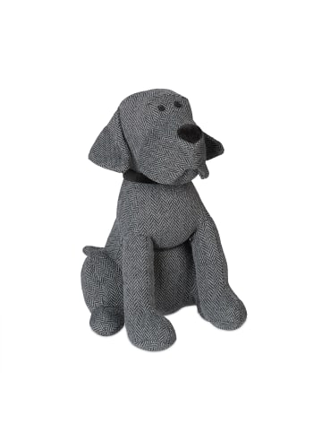 relaxdays 2x Türstopper "Hund" in Grau