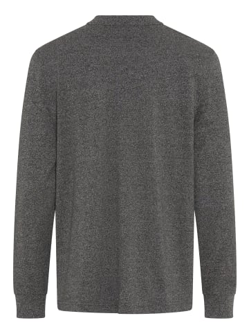 Bruno Banani Henleyshirt in anthrazit meliert