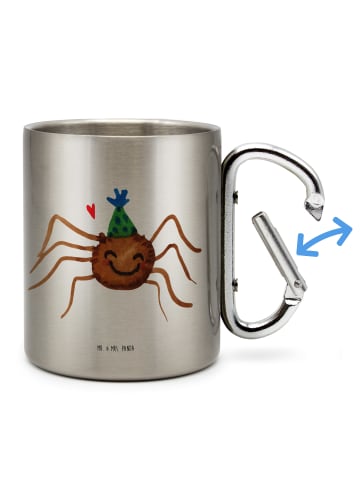 Mr. & Mrs. Panda Thermobecher Spinne Agathe Party ohne Spruch in Silber