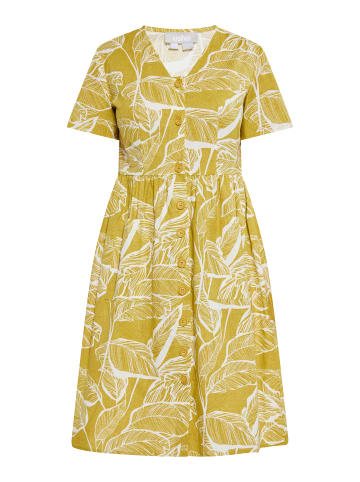 Usha Damen Kleid in Gelb Wollweiss