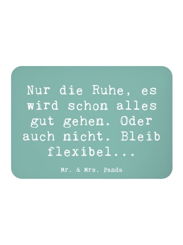 Mr. & Mrs. Panda Notizhalter Spruch Gelassenheit in Krisen mit S... in Meeresbrise