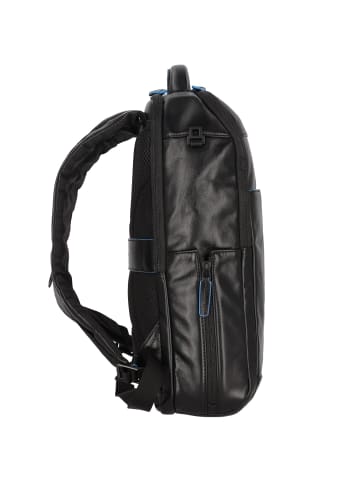 Piquadro B2 Rucksack Leder 41 cm Laptopfach in black