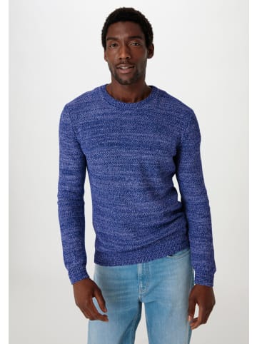 Hessnatur Mouliné-Pullover in ultramarine