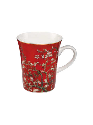 Goebel Künstlertasse " Vincent van Gogh - Mandelbaum rot " in Rot