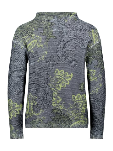 Betty Barclay Strickpullover mit Pailletten in Grau/Grün