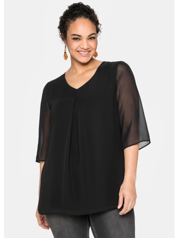 sheego Tunika in schwarz