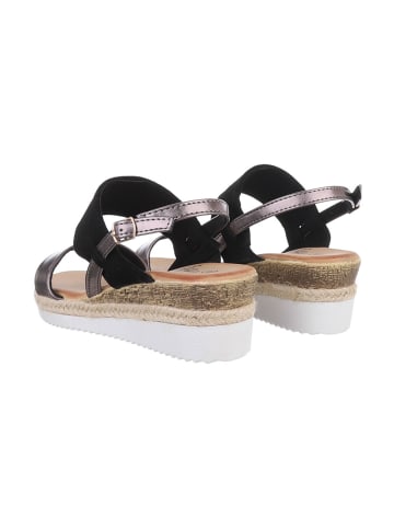 Ital-Design Sandale & Sandalette in Schwarz und Bronze