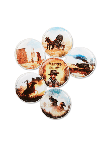 Ergobag ergobag Klettie-Set (5-tlg.) MATT Wilder Westen