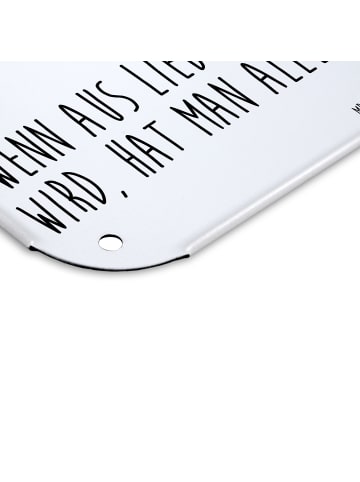 Mr. & Mrs. Panda tafel Avocado Pärchen mit Spruch in Weiß