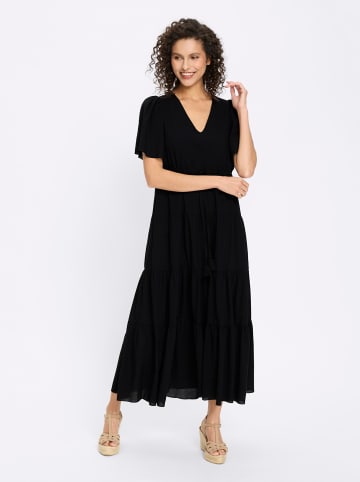 Heine Webkleid in schwarz