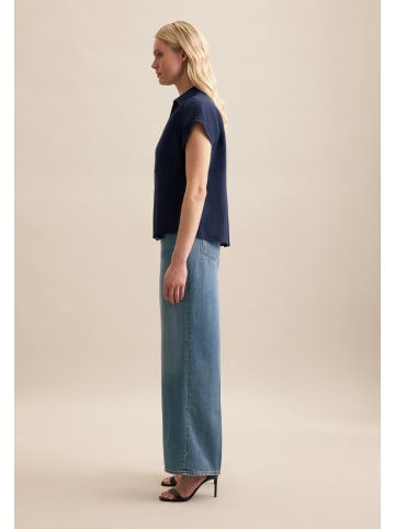 Seidensticker Hemdbluse Regular in Dunkelblau
