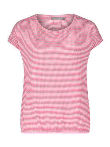 BETTY & CO Casual-Shirt mit Gummizug in Pink/Rosa