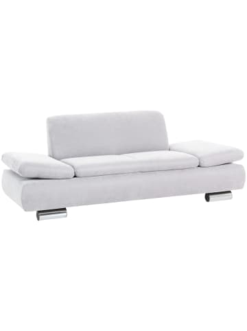 58 aufm Kessel SOFA 2-Sitzer Kaye Bezug Veloursstoff Metallfuß verchromt / creme