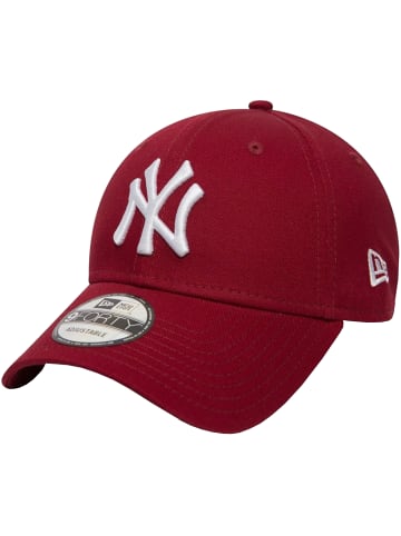 NEW ERA New Era 9FORTY New York Yankees MLB League Essential Cap in Dunkelrot