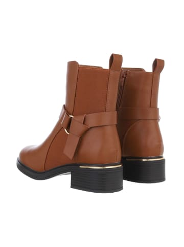 Ital-Design Stiefelette in Camel