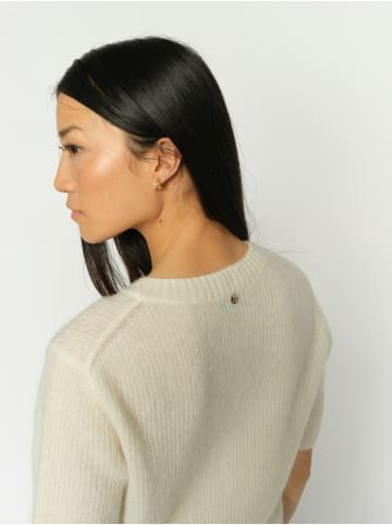Mos Mosh Kurzarm-Strickjacke MMThora in ecru - 0001