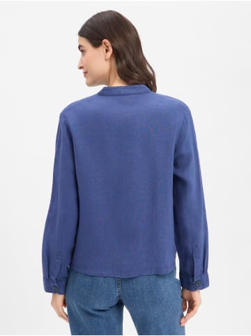 Marie Lund Leinenbluse Emma in indigo