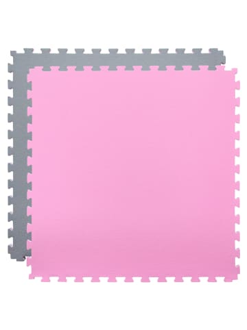 eyepower Trainingsmatte Puzzlematte Sportmatte 90x90x2cm Grau Pink pink